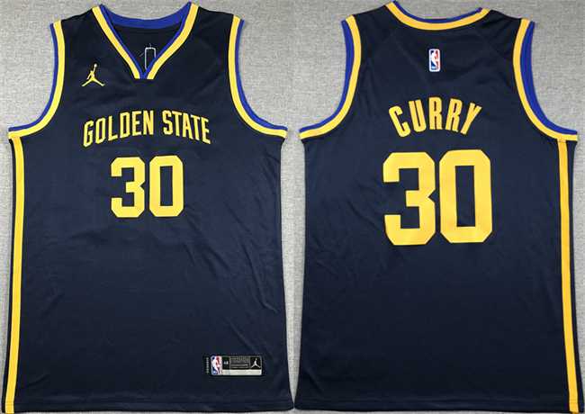 Mens Golden State Warriors #30 Stephen Curry Black Stitched Basketball Jerseys->->NBA Jersey